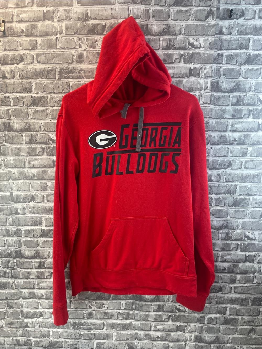 Georgia Bulldogs Red Crewneck Hoodie